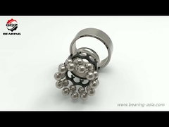 Самоустанавливающийся шарикоподшипник двухрядный с зазором для масла и стальным сепаратором