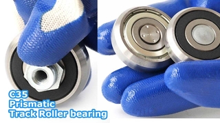 Призматический ролик C35 (C35-2RS ZZ): специально предназначен для компактных T/U-образных направляющих шириной 35 мм.