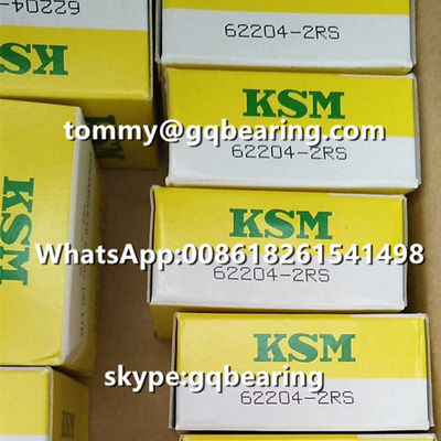 Купить Япония происхождение KSM 62204-2RS резиновый уплотненный глубокий ров шариковый подшипник 20 x 47 x 18 мм Производство в сети