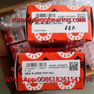 Купить Японское происхождение FAG 3801-B-2RSR-TVH-HLC Nylon Cage Double Row Angular Contact Ball Bearing Производство в сети