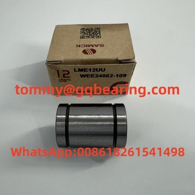 Стальной Самик LME12UU WEE24062-109 Резиновая клетка Линейный шаровой подшипник LME12-A Линейный корпус