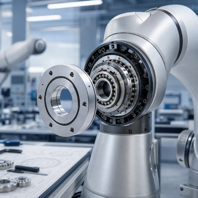 XU050077 Высокая нагрузка низкая скорость скрещенный роликовый поворотный подшипник с монтажным отверстием
